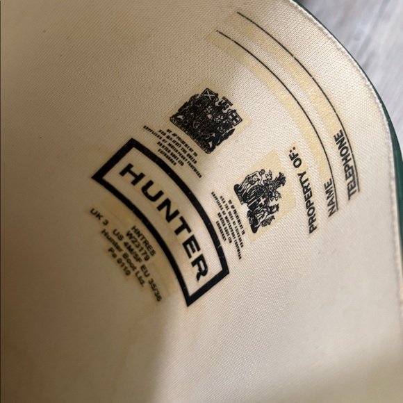 Hunter green tall rain boots - Picture 7 of 10